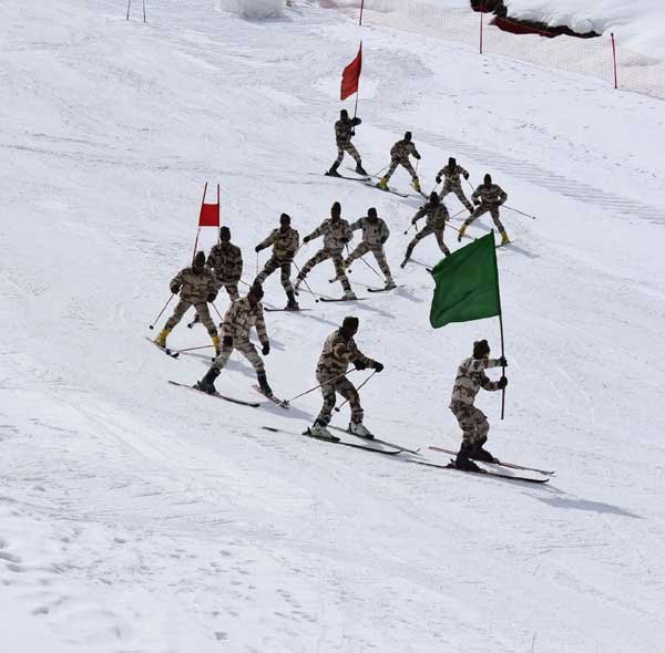 skiing and Snow Wording competition started in Auli