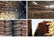 कालाबाजारी के खिलाफ अभियान मे 800 बोरी अनाज बरामद, तीन गोदाम सील