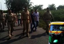 ऑटो लूटकर भाग रहे बदमाशों को पुलिस मुठभेड़ में गोली लगी, दो बदमाश घायल एक बदमाश फरार