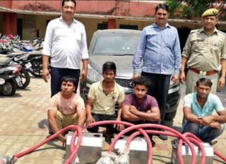 एनपीसीएल के निर्माणाधीन विद्युत सब स्टेशन पर लूट का खुलासा
