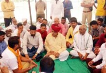 भाकियू अम्बावता के कार्यकर्ताओं का पांचवें दिन भी जारी रहा धरना प्रदर्शन