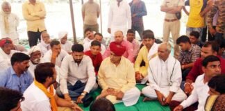भाकियू अम्बावता के कार्यकर्ताओं का पांचवें दिन भी जारी रहा धरना प्रदर्शन