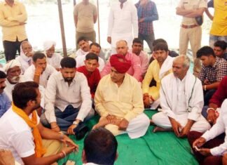 भाकियू अम्बावता के कार्यकर्ताओं का पांचवें दिन भी जारी रहा धरना प्रदर्शन