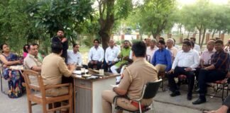 सेक्टरों की सुरक्षा को लेकर पुलिस अधिकारियों, आरडब्ल्यूए एवं सामाजिक संस्थाओं की बैठक