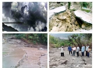 उत्तराखण्ड के चार जिलों में बादल फटा, अगले 24 घंटों में भारी बारिश की आशंका