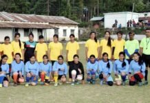 खिर्सू मे प्रथम तीलू रौतेली महिला फुटबॉल प्रतियोगिता