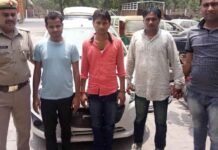 ग्रेनो. पुलिस ने मुठभेड़ के दौरान तीन बदमाशों को किया गिरफ्तार