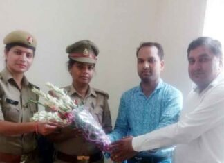 महिला उन्नति संस्था द्वारा इंस्पेक्टर सीता सिंह और उनकी टीम का आभार महिला