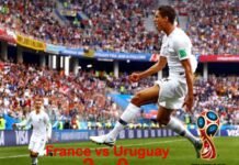 फीफा विश्व कप 2018 के सेमीफाइनल में पहुँचने वाली पहली टीम फ्रांस फ्रांस