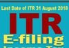 इनकम टैक्स रिटर्न (ITR) भरने की आखिरी तारीख 31 जुलाई से बढ़कर 31 अगस्त 2018 हुई income-tax