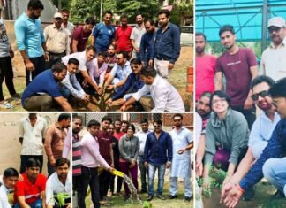 ग्रेटर नोएडा मे “मिशन 1 लाख प्लांट्स” के तहत पौध रोपण पौध