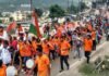छात्र संघ चुनावों के रंग में रंगा गढ़वाल विश्वविद्यालय श्रीनगर abvp-SRINAGAR