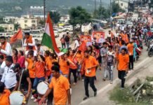 छात्र संघ चुनावों के रंग में रंगा गढ़वाल विश्वविद्यालय श्रीनगर abvp-SRINAGAR