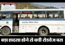 चलती बस में चालक को पड़ा दौरा, संयोगवश बड़ा हादसा टला almora-rodvej-bus