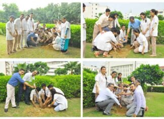 आई.टी.एस. डेन्टल कॉलेज के छात्रों ने वृक्षारोपण कर मनाया ग्रीन कैंपस डे its-dental-college-greater-noida
