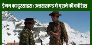 चीन का दुस्साहस लगातार जारी, उत्तराखण्ड में 4 किमी अंदर तक घुसा ड्रैगन! china-ghuspaith