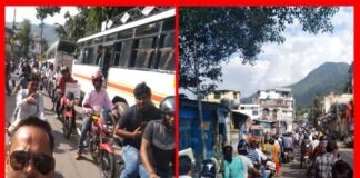 पुरानी पेंशन बहाली को लेकर राज्य कर्मचारी संगठनों ने श्रीनगर में निकाली दुपहिया रैली dupahiya-raili