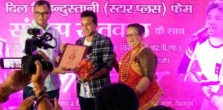 अपने सम्मान समारोह में देहरादून पहुंचे संकल्प खेतवाल ने बांधा समां sankalp-khetwal-ddn2