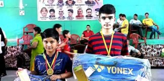 पौड़ी के शौर्य पंत और पीहू नेगी ने राज्य स्तरीय बैडमिंटन प्रतियोगिता में जीते गोल्ड मेडल shaurya-pant