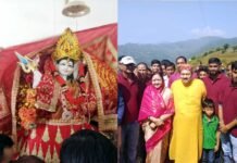 पौड़ी गढ़वाल के असवालस्यूं पट्टी में मां झालीमाली देवी मूर्ति की प्राणप्रतिष्ठा bhole-ji-maharaj--pauri-gar