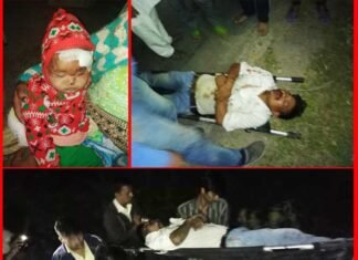 खाई में गिरी बुलेरो, एक महिला की मौत, पांच घायल bulero-accident