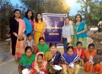 इनर व्हील क्लब की महिलाओं ने साकीपुर गांव में मनाया प्रोजेक्ट करवाचौथ inner wheel karvachauth