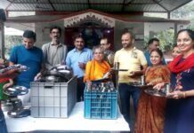 प्लास्टिक व थर्माकोल की जगह स्टील की प्लेट प्रयोग कर दिया पर्यावरण बचाने का संदेश plastic-ban