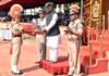 SSB की पासिंग आउट परेड में श्रीनगर पहुचे मुख्यमंत्री रावत ssb-srinagar-cm-trivebdra