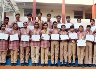 सेंट जोसेफ स्कूल में सीआईएससीई खेल प्रतियोगिताओं के खिलाड़ियों को किया सम्मानित st-josephs-greno