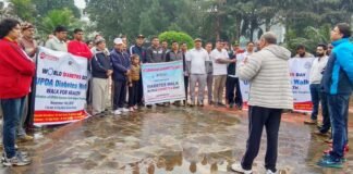 वर्ल्ड डायबिटीज डे पर ग्रेटर नोएडा के सिटी पार्क में डायबिटीज वॉक diabetes-walk