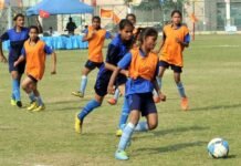 इन्टर स्कूल महिला फुटबॉल व कबड्डी टूर्नामेंट का चौथा दिन girls-football