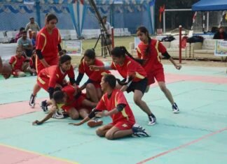 इन्टर स्कूल महिला कबड्डी टूर्नामेंट के पांचवे दिन आठ मुकाबले girls kabaddi tournament