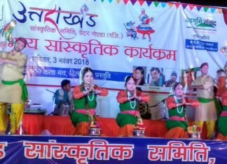 देवभूमि के रंग में रंगा ग्रेटर नोएडा: उत्तराखण्ड के कलाकारों ने मचाया धमाल uttarakhand-program