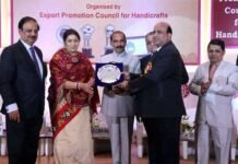 इंडिया एक्सपो सेंटर में उत्कृष्ट प्रदर्शन करने वाले 136 निर्यातकों को किया सम्मानित Handicrafts-exporters