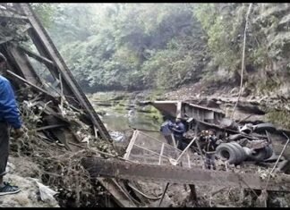 उत्तराखण्ड: 115 साल पुराना लोहे का पुल गिरा, दो लोगों की मौत, तीन घायल iron-bridge-dehradun