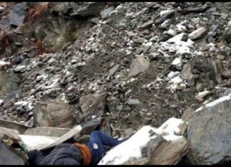 उत्तराखंड में बर्फ में फिसलने से मैक्स खाई में गिरी, दो की मौत Max-fell-into-ditch