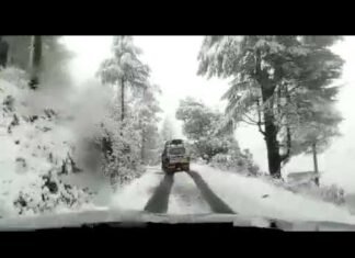 लाइव वीडियो में देखें पौड़ी गढ़वाल में बर्फ़बारी और उसके बाद का नजारा