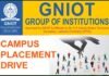 GNIOT कॉलेज के मैकेनिकल विभाग के 38 विद्यार्थियों को मिला प्लेसमेंट placement-drive