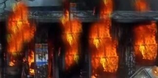 उत्तरकाशी के मोरी में भीषण आग से छह दुकानें जलकर राख shop-caught-fire-in-uttarkashi