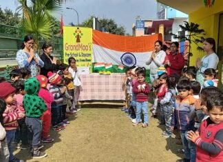 ग्रैंडमा प्री-स्कूल एवं डेकेयर के विद्यार्थियों ने शहीदों को दी श्रद्धांजलि grandmaa-pre-school