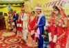 सामूहिक विवाह समारोह में सात जोड़ों ने लिए सात फेरे mass marriage ceremony