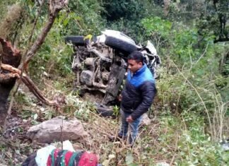 उत्तराखण्ड में दर्दनाक सड़क हादसा, प्रधान सहित तीन की मौत, 5 घायल max car accident in kotdwar