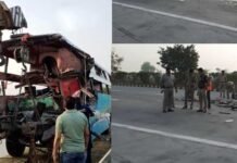 यमुना एक्सप्रेसवे पर बड़ा बस हादसा, 9 की मौत, 30 घायल bas-accident-yamuna-expressway