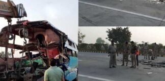 यमुना एक्सप्रेसवे पर बड़ा बस हादसा, 9 की मौत, 30 घायल bas-accident-yamuna-expressway