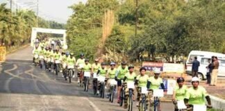 50वें स्थापना दिवस पर CISF का अनोखा प्रयास, गिनीज बुक ऑफ रिकॉर्ड में दर्ज कराया नाम cisf-cycle-parade