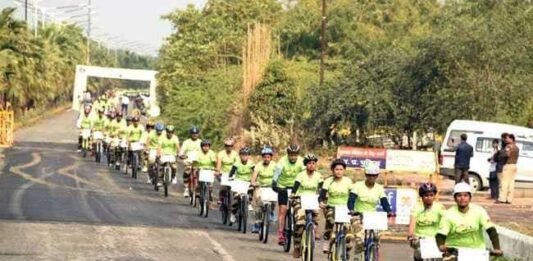 cisf-cycle-parade