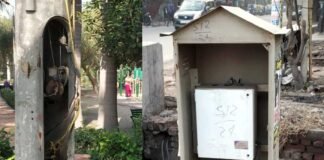 बड़े हादसे को दावत देते नोएडा सेक्टर 12 में बिजली के खुले बॉक्स तथा गले पोल electric-pole-sector-12-noida