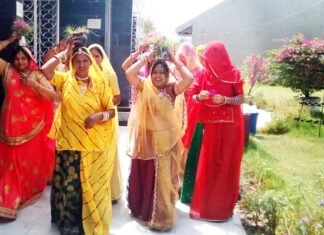 ग्रेटर नोएडा में धूमधाम से मनाया राजस्थानी गणगौर उत्सव Rajasthani-Ganagaur-Festival