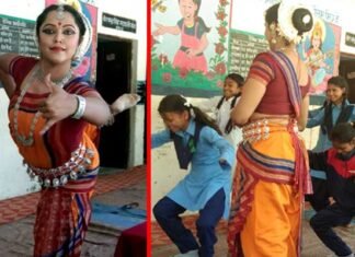 स्पिक मैके संस्था द्वारा रा.उ.मा.वि. श्रीकोट गंगानाली में ओडिसी नृत्य कर्यक्रम SPIC-MACAY