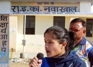 नवाखाल इंटर कॉलेज की व्यायाम शिक्षिका पूजा जोशी का राष्ट्रीय स्तर पर चयन poja-joshi-pti-navkhal